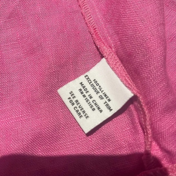 525 America hot pink linen blazer 💯 linen - Picture 5 of 6
